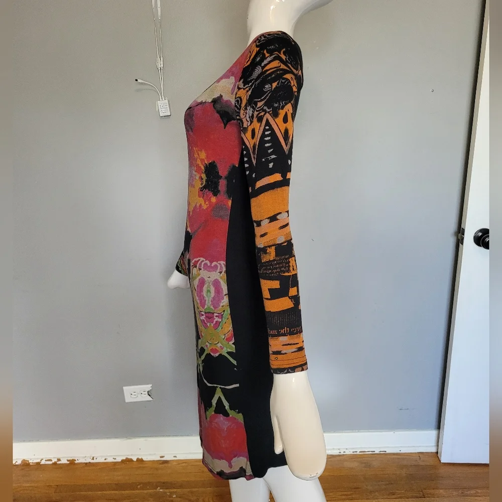 Vintage Desigual Long Sleeved Bodycon Dress, GUC, Approximate Size M - Picture 7 of 10